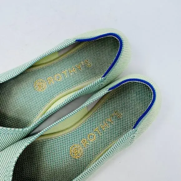 Rothy’s The Flat Green Knit Ballet Flats Women’s Size 8 - Picture 3 of 13